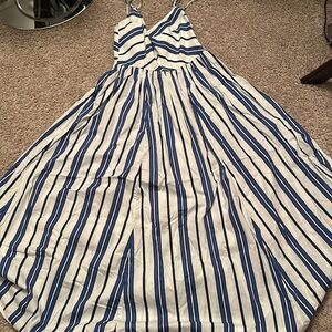 Striped maxi dress